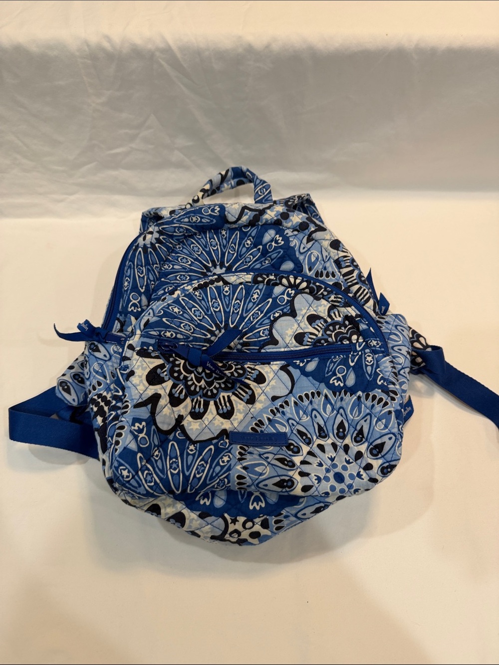 Vera Bradley Blue Floral Mandala-Print Backpack